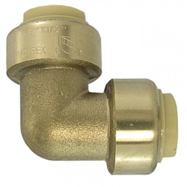 American Imaginations 1 in. x 1 in. Lead Free Brass Push-Fit 90 Elbow AI-35086